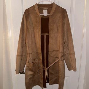 Faux suede jacket